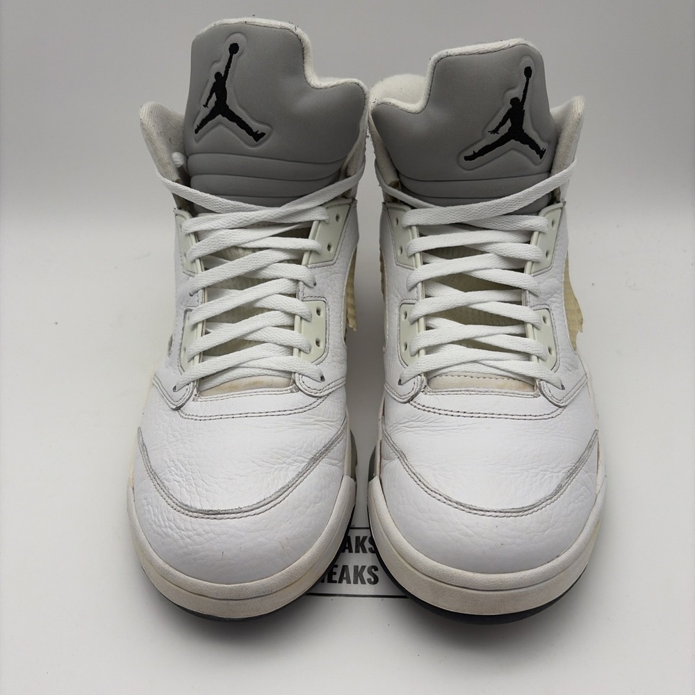 Size 12 - Air Jordan 5 Retro 2015 White Metallic*READ DESCRIPTION* - Picture 3 of 13